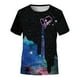 thumbnail image 1 of Gibobby blusas y camisas para Niñas Tops de verano con estampado para niños, ropa para niños, blusa para adolescentes en 3D, camiseta grande informal para niñas, Tops para niñas （Negro， 11-12 Años), 1 of 5