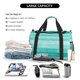 thumbnail image 5 of Balery Teal Turquoise Bolsa de Gimnasio para Mujeres, Bolsa de Viaje con Bolsillo Húmedo, Bolsa de Fin de Semana para Mujeres, Bolsa de Viaje Resistente al Agua, 5 of 7