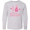 thumbnail image 3 of Inktastic I Love Ballet Long Sleeve Youth T-Shirt, 3 of 5