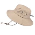 thumbnail image 1 of Men's Bushmaster Sun Protection Floppy Visor Bucket Hat (Khaki), 1 of 3