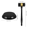 thumbnail image 2 of ROSENICE 1 Set Wooden Judge Gavel Judge's Gavel Court Hammer Reusable Judge Gavel Auction Gavel, 2 of 6