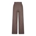 thumbnail image 4 of Abomasnow Women's Dressy Jeans Pants Pants High Waisted Straight Wide Leg Pants Work Office Business Casual Slacks Pants with Pockets, 4 of 7