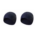 thumbnail image 3 of Gorros de Invierno Minnieouse Suaves y Cálidos a la Moda para Mujer Gorro de Algodón con Diamantes de Imitación de Medio Lado Type1 NO1, 3 of 6