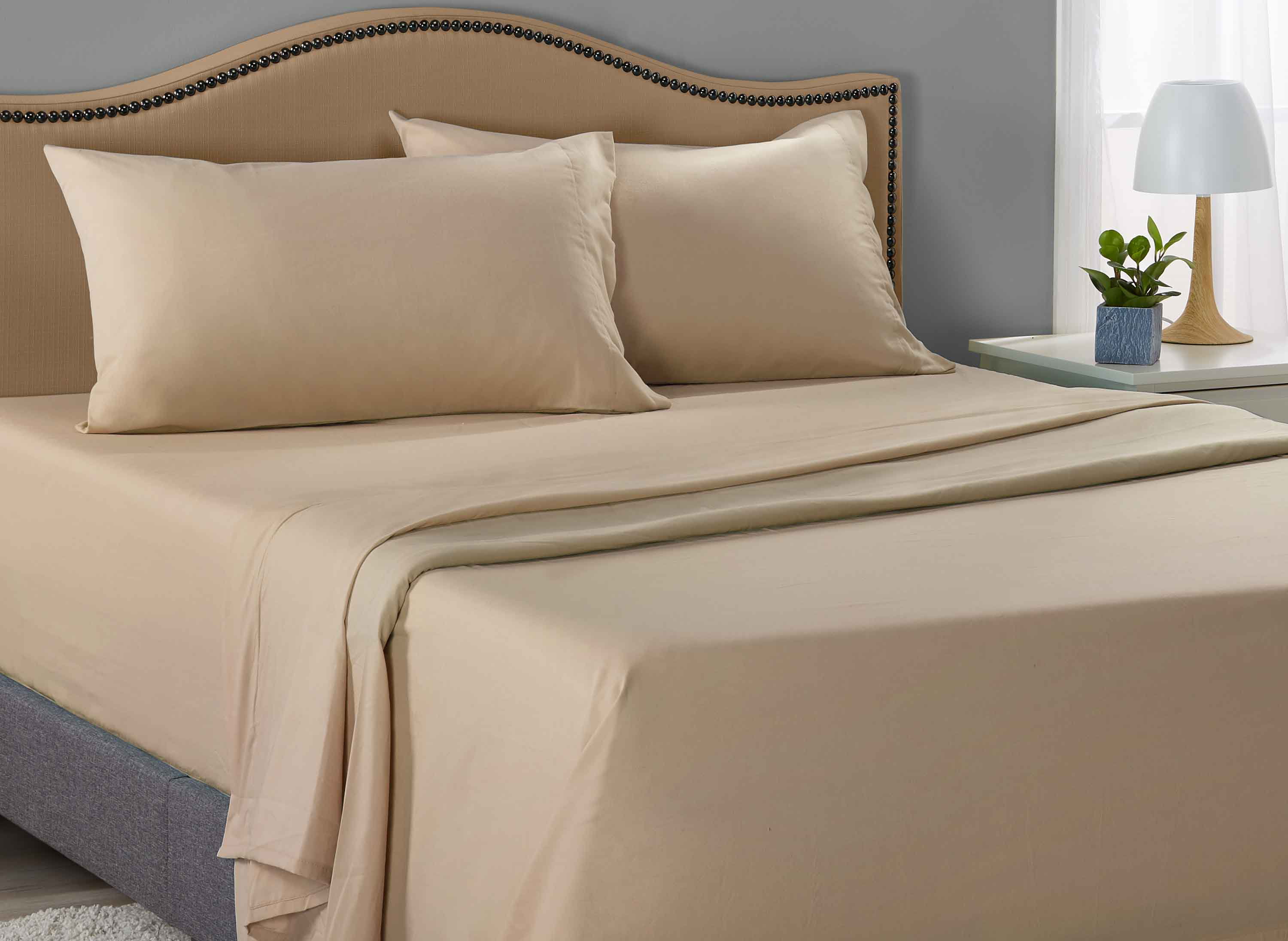 Mainstays 200 Thread Count Twin - Flat Sheet, ARCTIC WHITE 