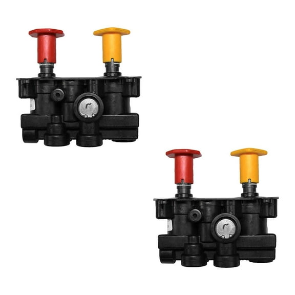 2 Pack MV3 Dash Control Valve - Trailer Parking Brake 1/4" NPT Ports Replaces Bendix 800573 5005059 65186 3949781, Freightliner BW 800573 A12-17319-002