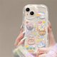 thumbnail image 2 of Con Cadena Samsung A34 A14 A04 A54 A04s A04E A24 A23 A13 A03 A52 A52s A03s A02s A12 A22 A51 A32 A50 A30s A50s Colorido Lindo Graffiti Ondulado Borde Curvo Teléfono Funda Suave, 2 of 3
