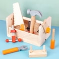 thumbnail image 3 of Montessori Wooden Toolbox Toy Screw Assembly Construction Toy Accessory Play Set, 3 of 7