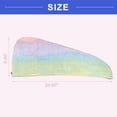 thumbnail image 3 of Vocoste Hair Drying Towel Dry Cap Shower Cap Quick Drying Microfiber Assorted Color, 3 of 6