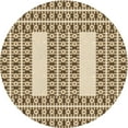 thumbnail image 1 of Ahgly Company Machine Washable Indoor Round Transitional Red Brown Area Rugs, 4' Round, 1 of 7