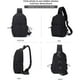 thumbnail image 4 of Mochila bandolera pequeña negra tipo bandolera para hombre y mujer, ligera, con una sola correa, para senderismo, ciclismo, viajes, puerto de carga USB, nailon, 4 of 8