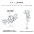 thumbnail image 4 of Rosec Jewels Lab Grown Diamond Oval Engagement Ring for Women - Nature Inspired Ring (6X8 mm, 1 Carat), 14K White Gold, US 11.00, 4 of 5