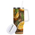 thumbnail image 3 of Lemon Slices Leaves 40 oz Tumbler Insulated&nbsp;Travel Mug Leak Proof Water Bottles Glasses Fits in Car Cup Holder, 3 of 8