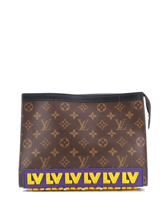 Pre-Owned Pochette Voyage Limited Edition LV Rubber Monogram Canvas MM By Rebag