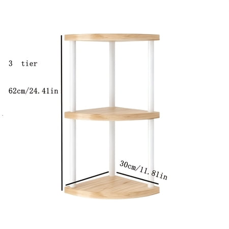 2026 Latest Design 3/4/5/6 Tier Modern Minimalist Style Iron Corner Bookshelf, Corner Storage Shelf, Heavy-Duty Load-Bearing, Space-Saving, Easy To Install, Decorative Corner Rack