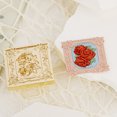 thumbnail image 1 of Cabeza De Sello Serie de letras románticas cabeza de sello de sellado cobre cuadrado para invitaciones de boda, 1 of 6
