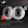 thumbnail image 5 of A-Premium 11.81 inch(300 mm) Front Disc Brake Rotors + Ceramic Pads Kit Compatible with Select Acura and Honda Models - CL 2001-2003, TL 1999-2008, TSX 2004-2010, Accord 2003-2011, 6-PC Set, 5 of 8