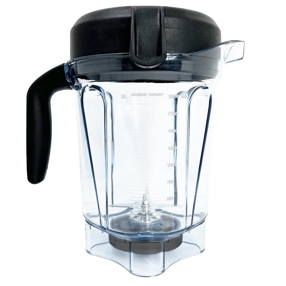 Blender Pitcher 64oz Low-Profile, Replacement Container Cup Compatible with 750,7500, 5300, 6500, VM0102, VM0103, VM0197,Propel/Professional/G