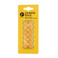thumbnail image 1 of Yellow 10mm Mushroom Hole Binding Rings - 12pcs ABS DIY Loose-Leaf Binder Set for A4/A5/A6/A7/B5 Papers, Holds 30 Sheets, 360° Foldable Notebook Rings for Students, Office Workers & Designers, 1 of 5