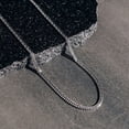 thumbnail image 4 of 925 Sterling Silver Cuban Link 3mm Diamond Cut Curb Chain Necklace for Women Men 18-26 Inches, 4 of 5