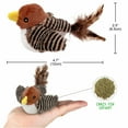 Cat Toys Chirping Birds with Catnip SilverVine, Interactive Cat Kicker