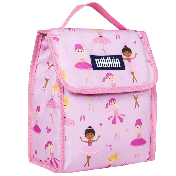 Wildkin Kids Insulated Reusable Lunch Bag (Ballerina Pink)