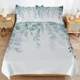 thumbnail image 4 of Eucalyptus Watercolor Leaves 3D Set Duvet Cover Quilt Cover Theme for Full Size, 4 of 6