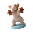 thumbnail image 3 of Estatua de cerdo en miniatura para jardín, estatuilla de cerdo en miniatura, decoración del hogar, decoración de jardinería, estatuilla de Animal para mancuerna, 3 of 8