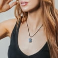 thumbnail image 5 of AYANA Angelite Healing Crystal Pendant Necklace for Women - Stone of Truth & Self Expression - Handmade with Ethically Sourced Raw Natural Pure Gemstone - Crystal Gifts for Women, 5 of 6