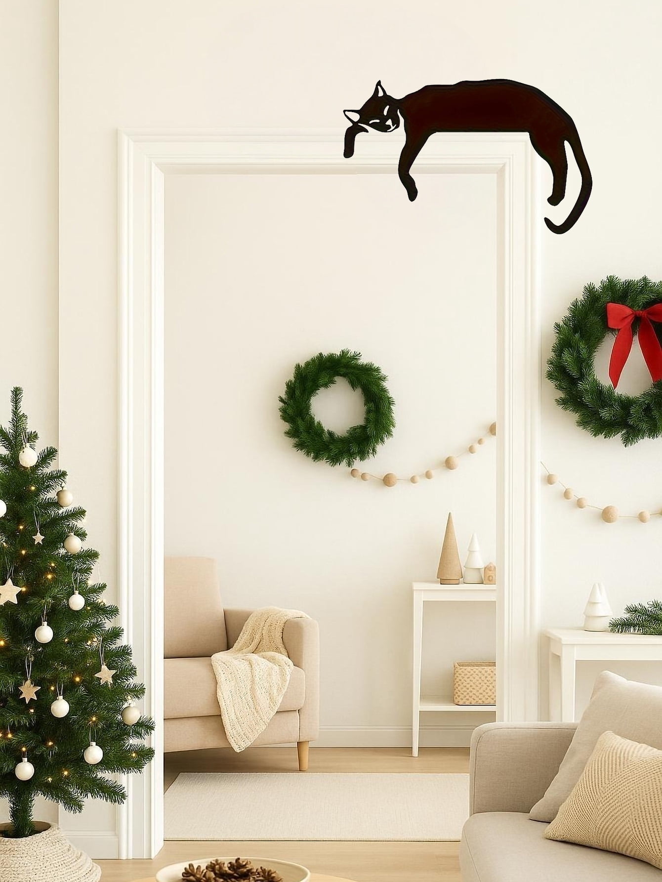 Elegant Hanging Decor For Living Rooms & Bedrooms, Perfect Halloween & Christmas Door Top Ornament, Hanging Orna