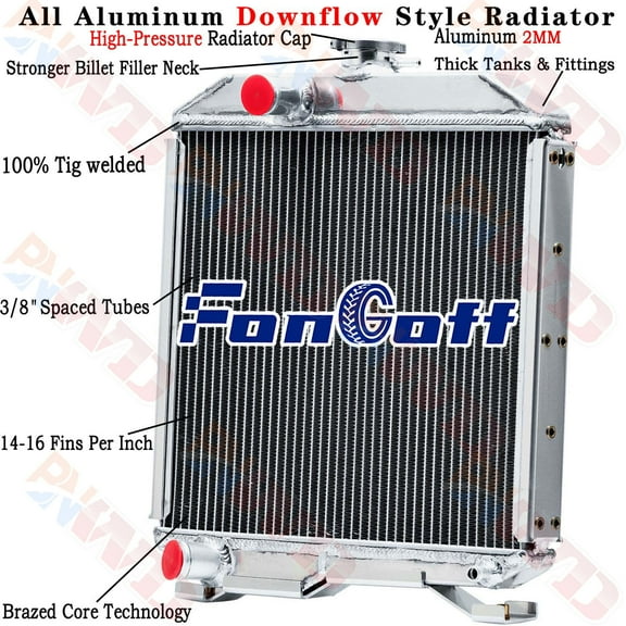 2 Row Radiator For Kubota L2250DT L2250F L2250G L2250ST L2250TOW 17321-72060