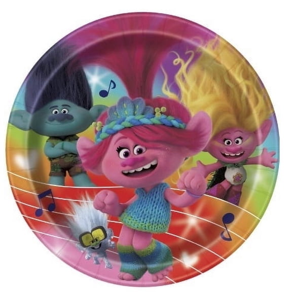 DreamWorks Trolls Band Together Paper Dessert Plates - 8 Ct.