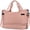 Pink(Diamond Pattern), variant on 55L Duffle Bag with Shoes Compartment, Gym Bag with Wet Dry Pocket for Women men, Waterproof Weekender Bags Overnight Bag (Blue)