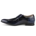 thumbnail image 3 of Majestic Men's 96503 Faux Snake Skin Heel Derby Lace Up Oxford Dress Shoes, 3 of 6