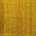 thumbnail image 1 of Ahgly Company Machine Washable Indoor Square Persian Yellow Traditional Area Rugs, 3' Square, 1 of 4