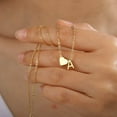 thumbnail image 3 of Lomyolo Golden Initial Necklaces for Women, Dainty Gold Letter Necklace Tiny A-Z Pendant Choker Necklace Trendy Cute Personalized Monogram Name Necklace Gold Jewelry Necklace for Women Gift, 3 of 5