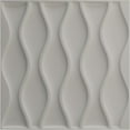 thumbnail image 5 of Ekena Millwork 19 5/8"W x 19 5/8"H Ariel EnduraWall Decorative 3D Wall Panel, Universal Pearl Metallic Sea Mist (12-Pack for 32.04 Sq. Ft.), 5 of 6