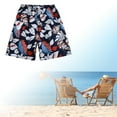 thumbnail image 2 of Beach Shorts Men Baggy with Pockets Beach Swimsuit for Party Holidays Travel Black White XXXL, 2 of 8