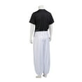 thumbnail image 4 of Men's Sleek Fushiguro Toji Black Combat Uniform Set  Adult Men Black Short Sleeve Top Pants Suit Uniform Outfits, 4 of 6