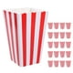 thumbnail image 1 of 25 vasos para palomitas de maíz, recipientes de papel clásicos para palomitas de maíz, cajas para palomitas de maíz con rayas retro, cajas para refrigerios, vasos de papel para refrigerios, recipien, 1 of 5