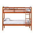 thumbnail image 3 of Walker Edison Transitional Twin-over-Twin Solid Wood Bunk Bed Frame in Amber, 3 of 14