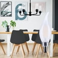 thumbnail image 5 of SATCO S12507 CA10 LED Flame Light Bulbs 4W 120V Frosted Glass 3500K 350 Lumen E12 Candelabra Base Dimmable Wet Location (6 Pack), 5 of 10