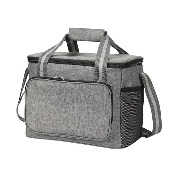 Bolsa térmica aislante de gran capacidad para picnic, ideal para alimentos y bebidas. Bolsa portátil para llevar el almuerzo al aire libre, para compras y para la playa.