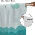 thumbnail image 6 of Blue Undersea Kids Curtains for Bathroom,Cute Funny Cartoon Sea Animal Ocean Theme Home Decor Window Drapes W42xL63in, 6 of 6