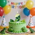 thumbnail image 4 of Dinosaur Green Birthday Candles, Number Candle, Dinosaur Party Decorations, Sequin 3D Dinosaur Numeral Candle Dino Theme Cake Topper Anniversary Party Decor, 4 of 6