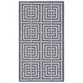 thumbnail image 2 of Safavieh Courtyard Ariana Geometric Indoor/Outdoor Area Rug, Blue/Bone, 2'7" x 5', 2 of 9
