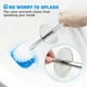 thumbnail image 3 of Toilet Brush and Holder, 2Pack Toilet Brush with Long Handle, Black, 3 of 5