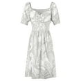 thumbnail image 6 of Polynesian - Hawaiian White Kona Tribal Dress prom clothes womens dress, 6 of 7