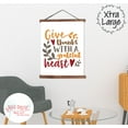 thumbnail image 2 of Wood, Canvas Sign, Give Thanks With A Grateful Heart Wall Décor Quote Sign, Lightweight Ready to Hang Wall Hanging, 23x30-Inch, 2 of 4