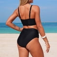 thumbnail image 7 of CLOISE Women's Swimwear Bikinis Two Piece with Shorts High Waisted Full Coverage Swimsuits Solid Bathing Suit Vacation Beachwear, 7 of 7