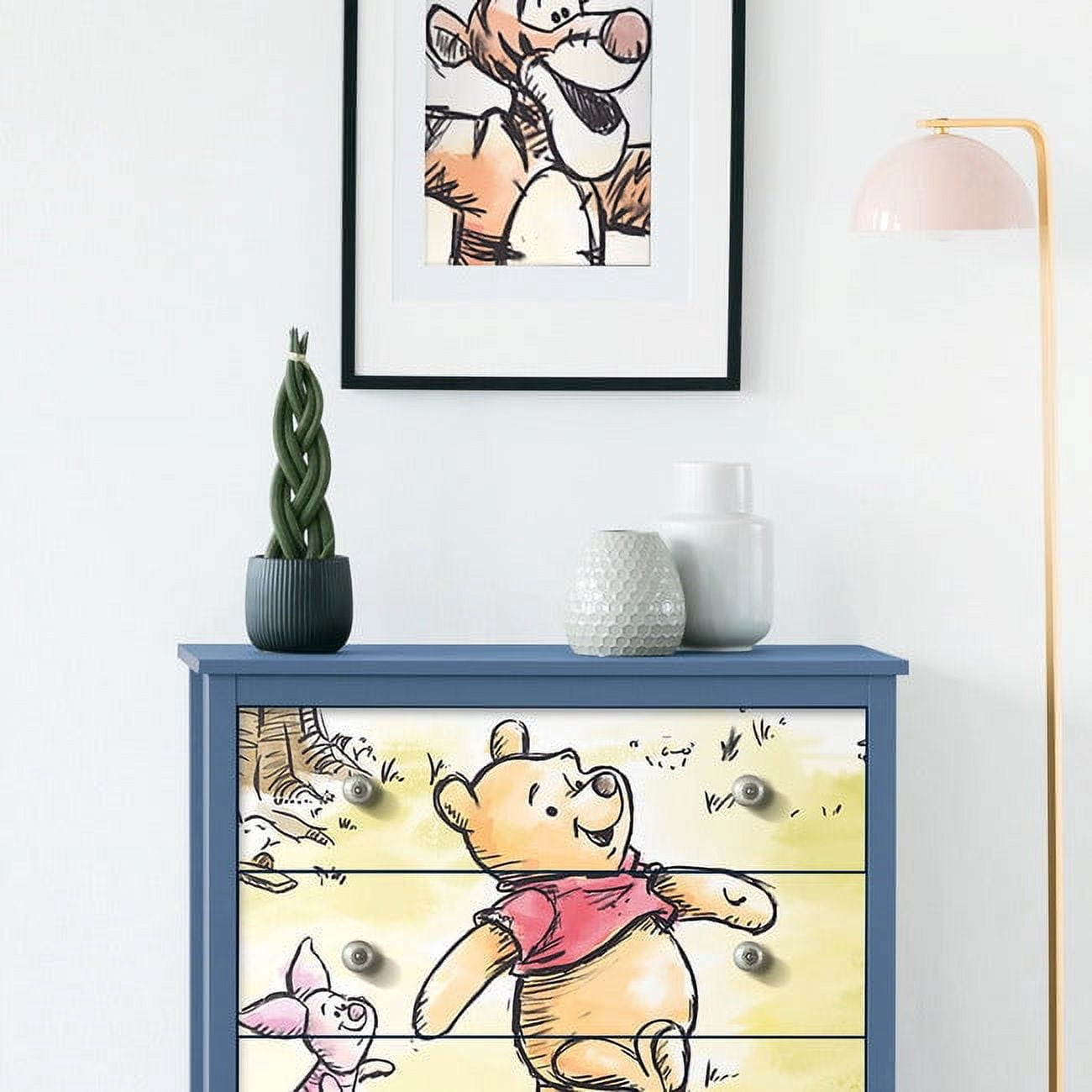 Disney's Winnie The Pooh Watercolor Peel & Stick Wallpaper Mural